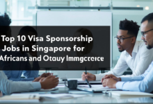 Top 10 Visa Sponsorship Jobs in Singapore for Africans and Other Immigrants